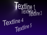 Thumbnail for: Random 3d Text fields with depth fade