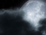 Thumbnail for: Cloudy-Moonlit Night in After Effects