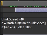 Thumbnail for: A simple blink on and off expression
